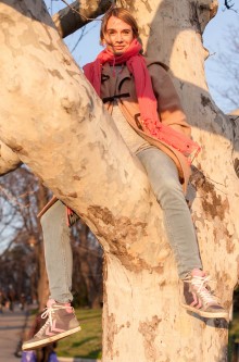 Nadeshda Brennicke actress from Banklady movie in Belgrade sightseeing 