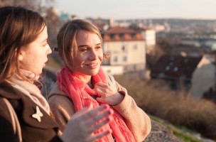 Nadeshda Brennicke actress from Banklady movie in Belgrade sightseeing 