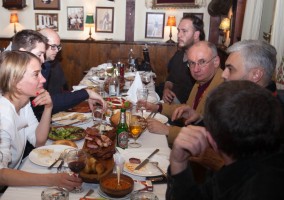 Guests of the festival at Zavicaj restaurant