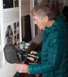 Peter Roihsler in sightseeing of Kinoteka museum 