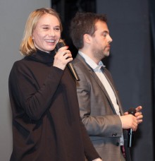 Nadeshda Brennicke  actress from Banklady after screening in Dom Omladine