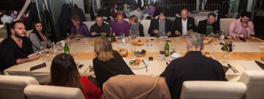 Guests of the festival at restaurant Caruso