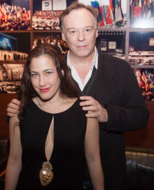 Christofe Gans director of "Beauty and the beast" and actress Myriam Chalins 