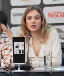 AnnaLuise Capasa actress from "The Great Beauty" at press conference 