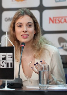 AnnaLuise Capasa actress from "The Great Beauty" at press conference 