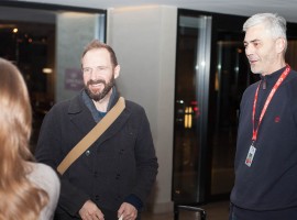 Ralf Finnes and Dragan Marinkovic, Executive Director of the Fest