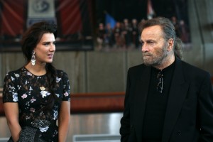 Franco Nero and Natalie Burn, actors from NYMPH movie